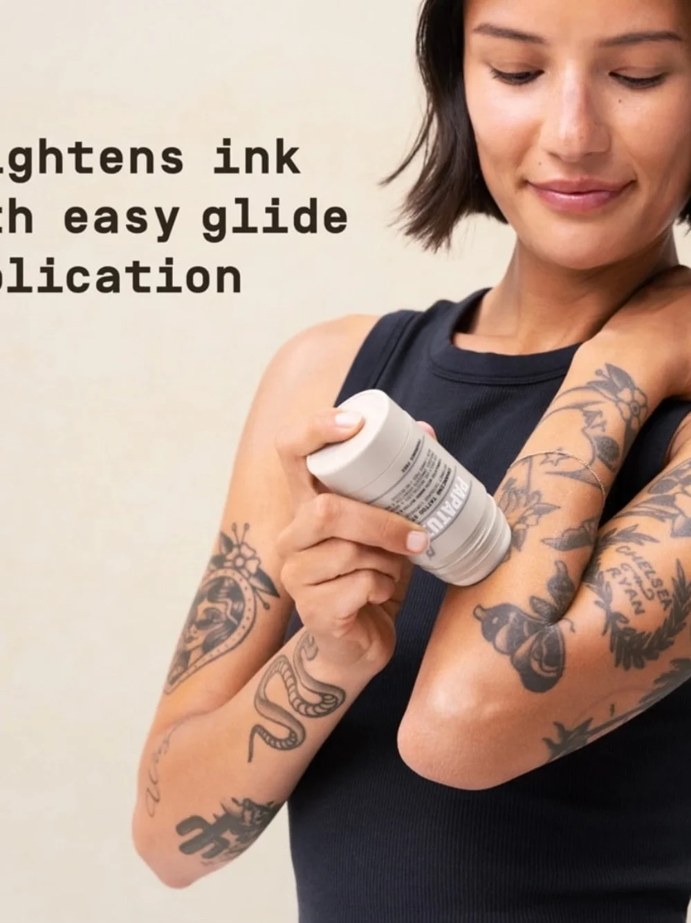 Enhancing Tattoo Stick — Fragrance Free (Cream/Brown)